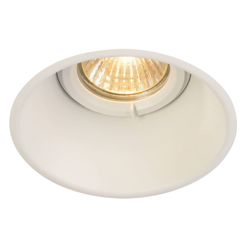 SLV 113161 HORN-O GU10, steel, 1x GU10 max. 50W, matt white, IP21, incl. clip springs - Toplightco