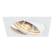 SLV 113541 NEW TRIA ES111 downlight, square, matt white, max. 75W, incl. leaf springs - Toplightco