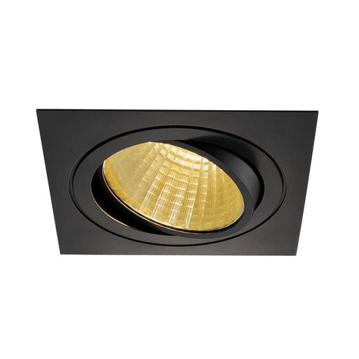 SLV 114280 NEW TRIA LED DL SQUARE SET, matt black, 25W, 30°, 2700K, incl. driver, clip springs - Toplightco