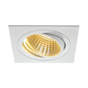 SLV 114281 NEW TRIA LED DL SQUARE SET, matt white, 25W, 30°, 2700K, incl. driver, clip springs - Toplightco
