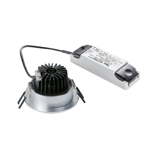 SLV 114426 PATTA-I recessed ceiling light , round, alu brushed, 9W, 38°, 3000K, incl. driver - Toplightco