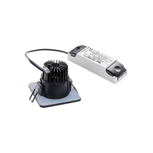 SLV 114450 PATTA-F recessed ceiling light , square, matt black, 9W, 38°, 3000K, incl. driver - Toplightco