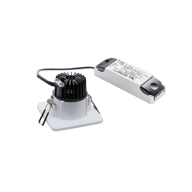 SLV 114451 PATTA-F recessed ceiling light , square, matt white, 9W, 38°, 3000K, incl. driver - Toplightco