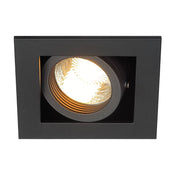 SLV 115510 KADUX 1 GU10 downlight, square , matt black, max. 50W - Toplightco