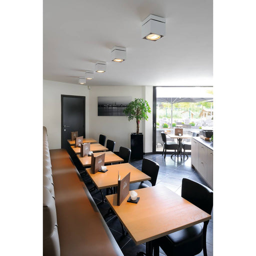 SLV 117101 KARDAMOD SURFACE SQUARE ES111 SINGLE ceiling light, square, white, GU10, max. 75W - Toplightco
