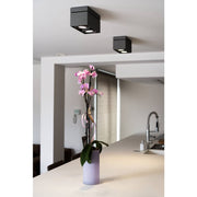 SLV 117110 KARDAMOD SURFACE SQUARE ES111 DOUBLE ceiling light, square, black, 2xGU10, max. 2x75W - Toplightco