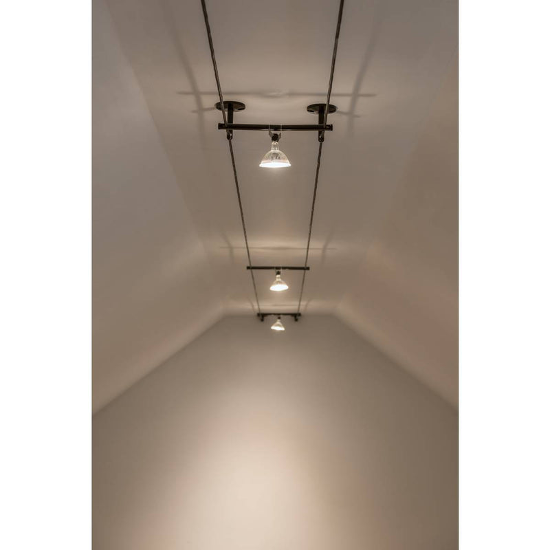 SLV 139090 COSMIC, lamp holder for TENSEO low-voltage cable system, QR-C51, black, tiltable, 2 pcs - Toplightco