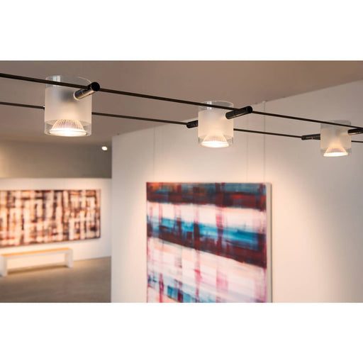 SLV 139120 COMET, cable luminaire for TENSEO low-voltage cable system, QR-C51, black, semi-frosted glass - Toplightco