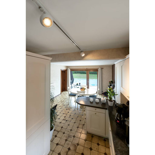 SLV 144011 LIGHT EYE 1 GU10 SPOT, white/chrome, GU10, max. 50W, incl. 1-Circuit adapter - Toplightco