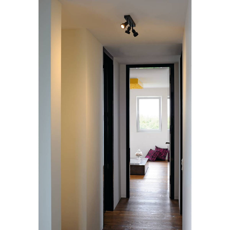 SLV 147380 PURI 3 ceiling light, matt black, 3x GU10, max. 3x 50W, incl. deco ring - Toplightco