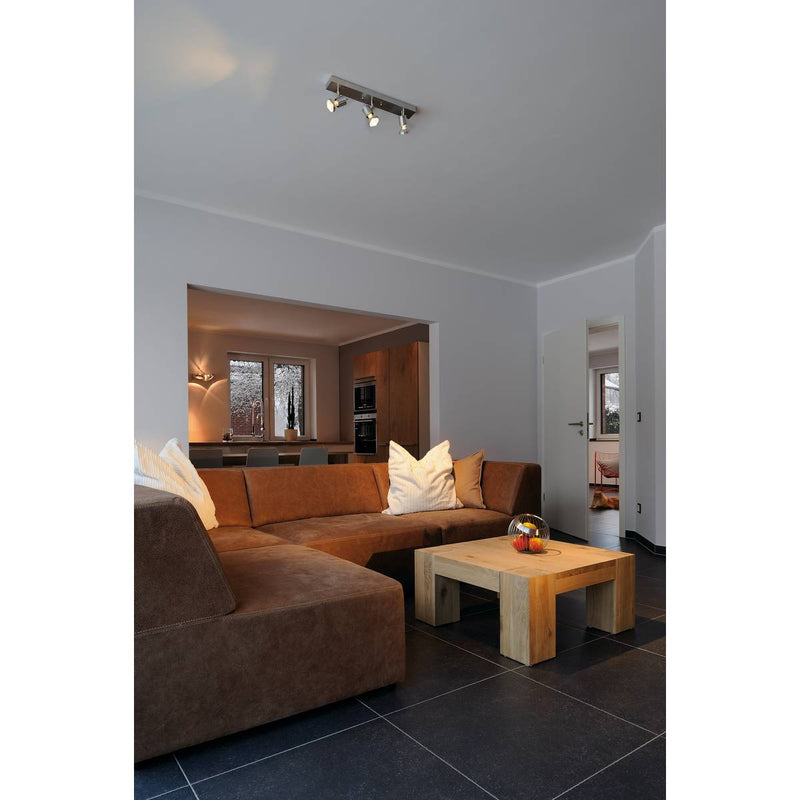 SLV 147443 ASTO III wall and ceiling light, alu brushed, 3x GU10, max. 3x 75W - Toplightco