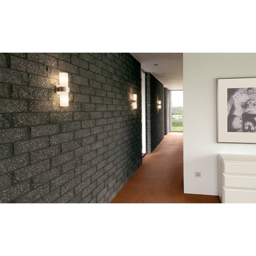 SLV 147529 DENA II wall light, alu brushed , glass partially frosted, 2x E14, max. 2x 40W - Toplightco