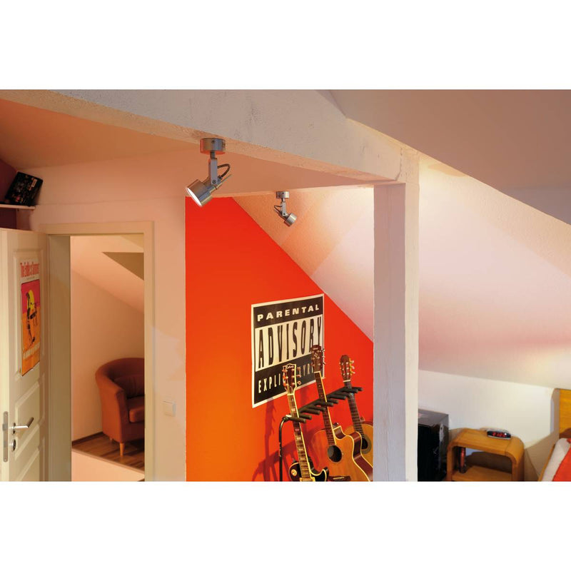 SLV 147559 INDA SPOT GU10 wall and ceiling light, alu brushed, max. 50W - Toplightco