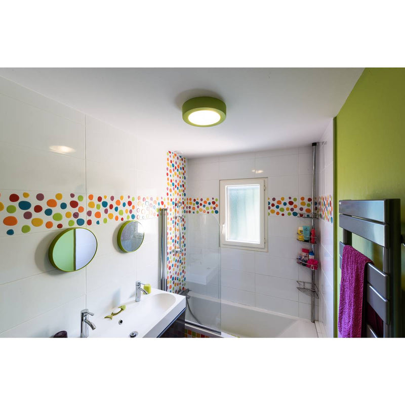 SLV 148001 Ceiling light, GL 105 E27, round, white plaster, max. 2x 25W - Toplightco