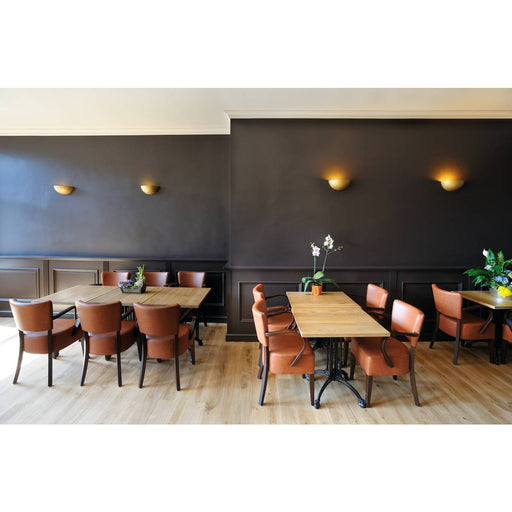 SLV 148013 Wall light, GL 101 E14, semicircular, white plaster, max. 40W - Toplightco