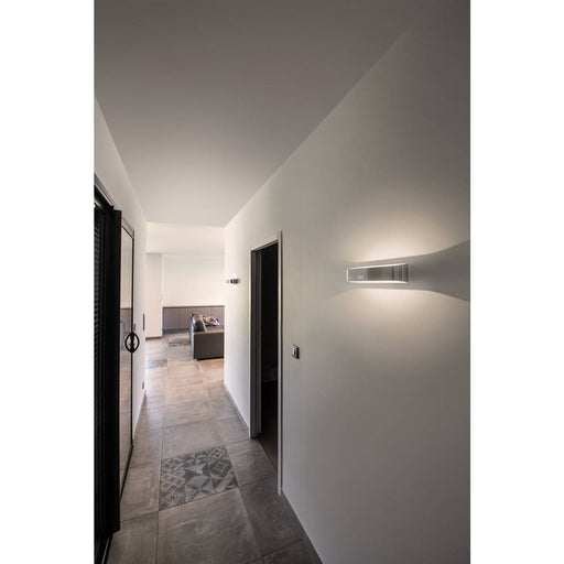 SLV 151275 ASSO 300 LED wall light, oval, alu brushed, 2x 5W LED, 3000K - Toplightco