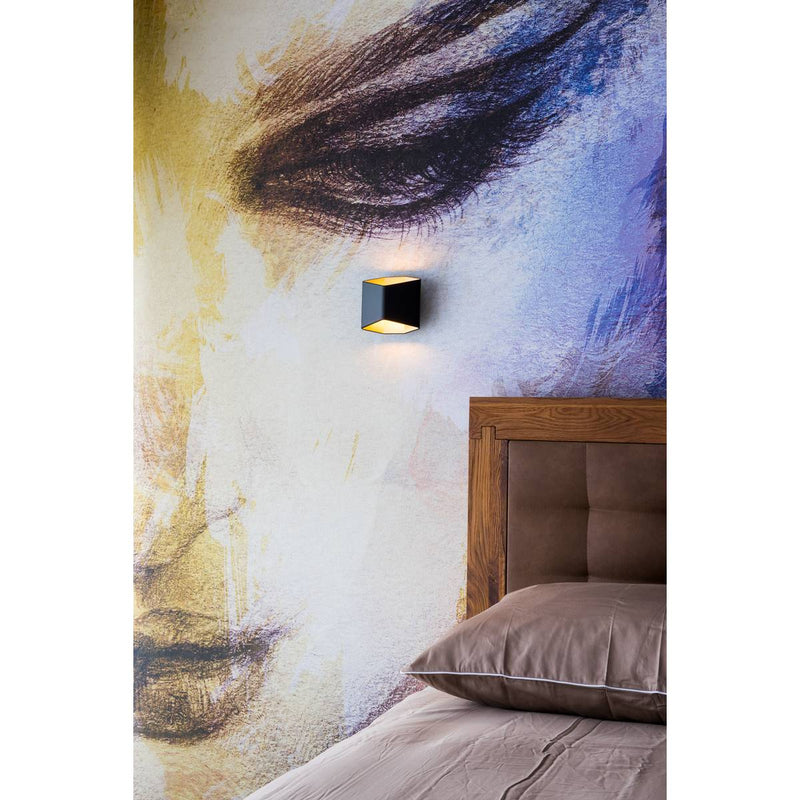 SLV 151710 CARISO 2 WL Indoor LED surface-mounted wall light black/gold 2700K - Toplightco
