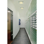 SLV 155180 GLASSA SQUARE E27 ceiling light, frosted glass, 2x E27, max. 2x 60W - Toplightco