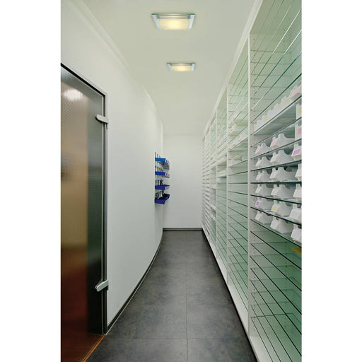 SLV 155180 GLASSA SQUARE E27 ceiling light, frosted glass, 2x E27, max. 2x 60W - Toplightco