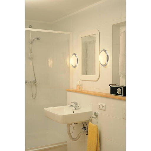 SLV 155236 MELAN ceiling light, round, alu brushed, frosted glass, E27, max. 60W - Toplightco