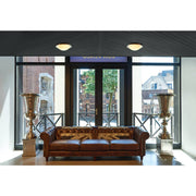 SLV 155236 MELAN ceiling light, round, alu brushed, frosted glass, E27, max. 60W - Toplightco