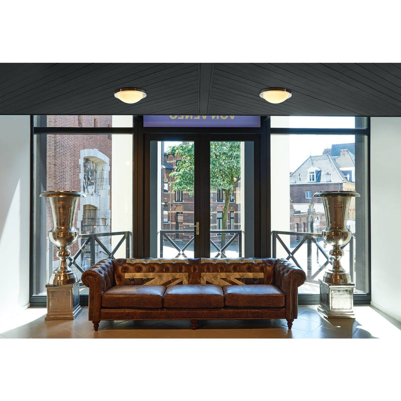 SLV 155236 MELAN ceiling light, round, alu brushed, frosted glass, E27, max. 60W - Toplightco