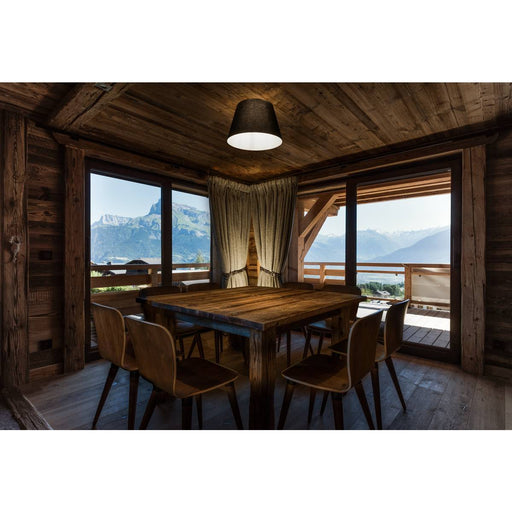 SLV 155550 FENDA E27 ceiling light, black , without shade - Toplightco