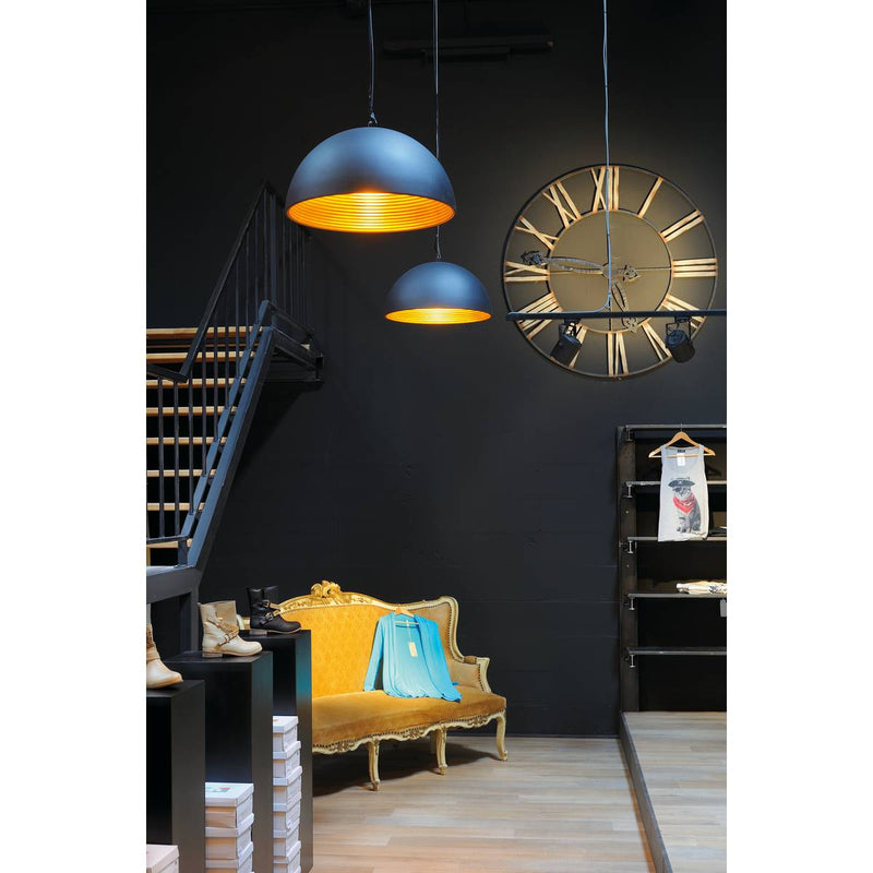 SLV 155930 FORCHINI M pendant, PD-1, 50cm , round, black/gold, E27, max. 40W - Toplightco