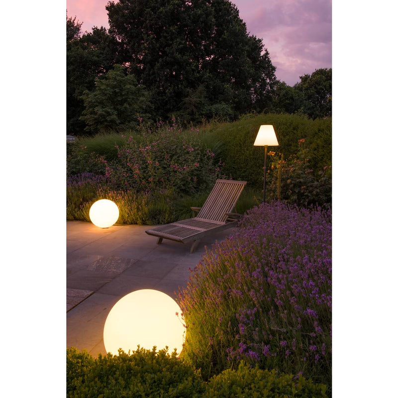 SLV 227221 ROTOBALL FLOOR 50 outdoor fitting, portable, white, E27, max. 24W, IP44 - Toplightco