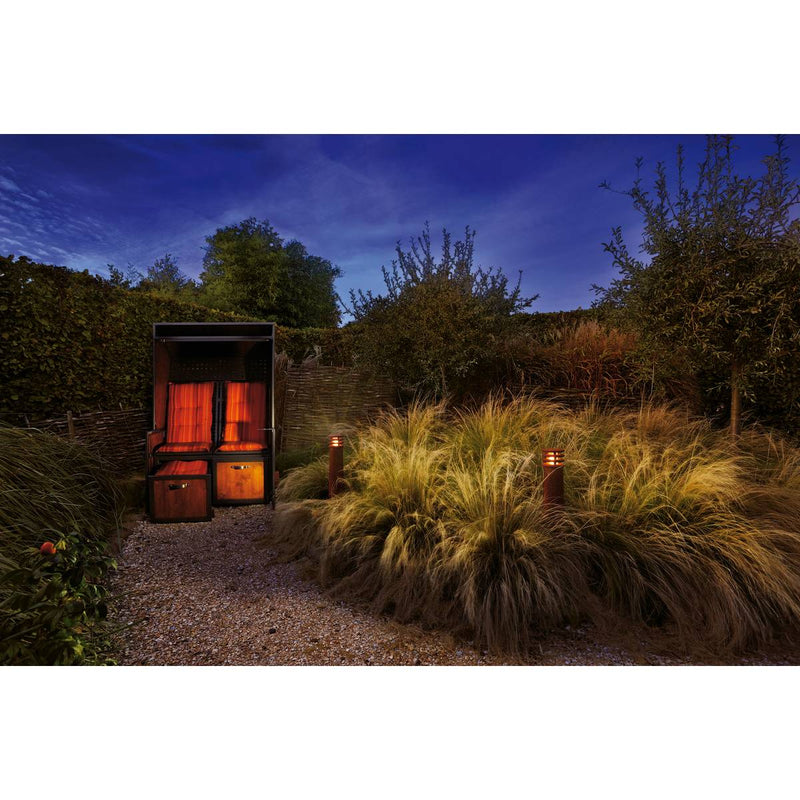 SLV 229021 RUSTY 70 bollard light, rusted iron, E27 Energy Saver, max. 11W, IP55 - Toplightco