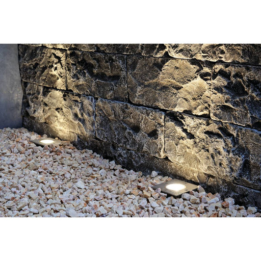 SLV 229324 DASAR 80 GU10 inground fitting, square, stainless steel 316, max. 35W, IP67 - Toplightco