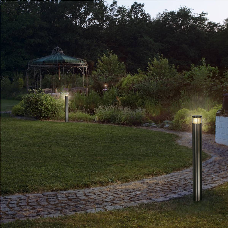 SLV 230066 VAP SLIM 60 bollard light, stainless steel brushed, E27, max. 20W - Toplightco