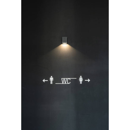 SLV 232435 QUAD 1 XL wall light, square, anthracite, 3.2W COB LED, 3000K, IP44 - Toplightco