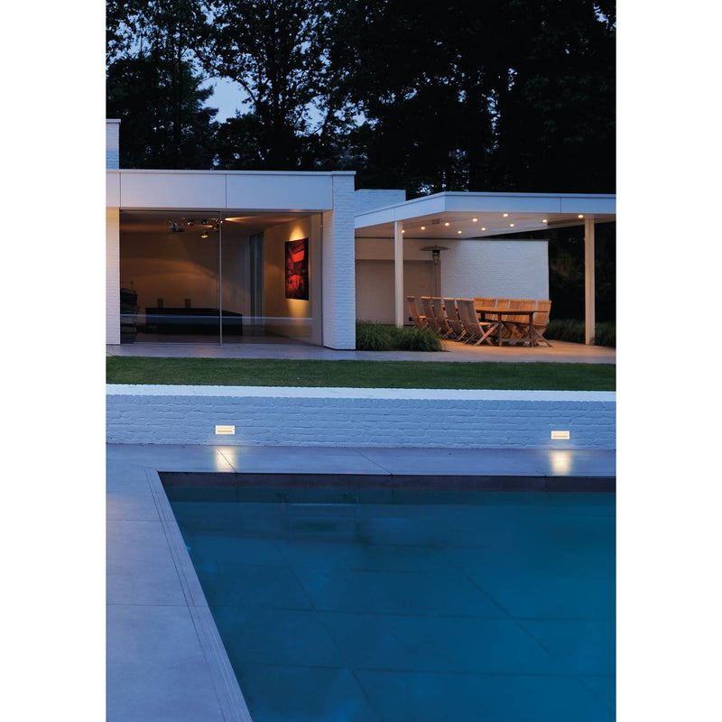 SLV 233660 BRICK, outdoor recessed wall light, LED, 3000K, stainless steel, 230V, IP67, 850lm, 10W - Toplightco