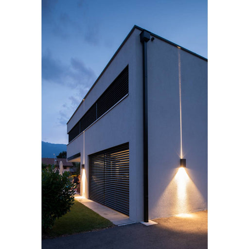 SLV 234515 BIG THEO WALL, outdoor wall light, double-headed, LED, 3000K, Flood up/Beam down, anthracite, W/H/D 13/29/13.5 cm - Toplightco